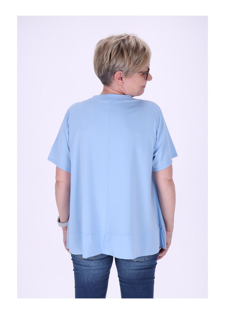 T-Shirt Damen A-Form breiter Bund