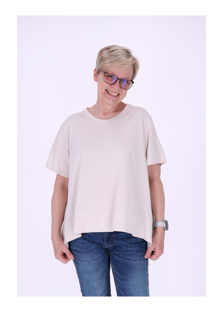 T-Shirt Damen A-Form breiter Bund
