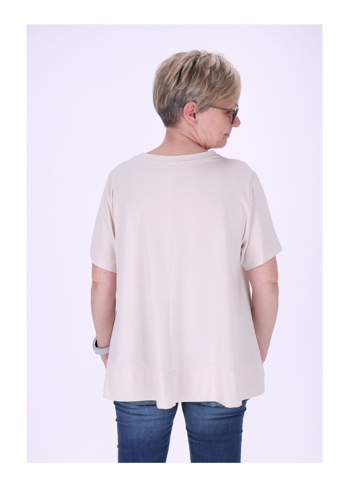 T-Shirt Damen A-Form breiter Bund
