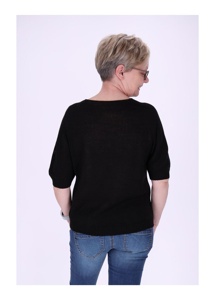 T-Shirt Damen V-Ausschnitt Feinstrick