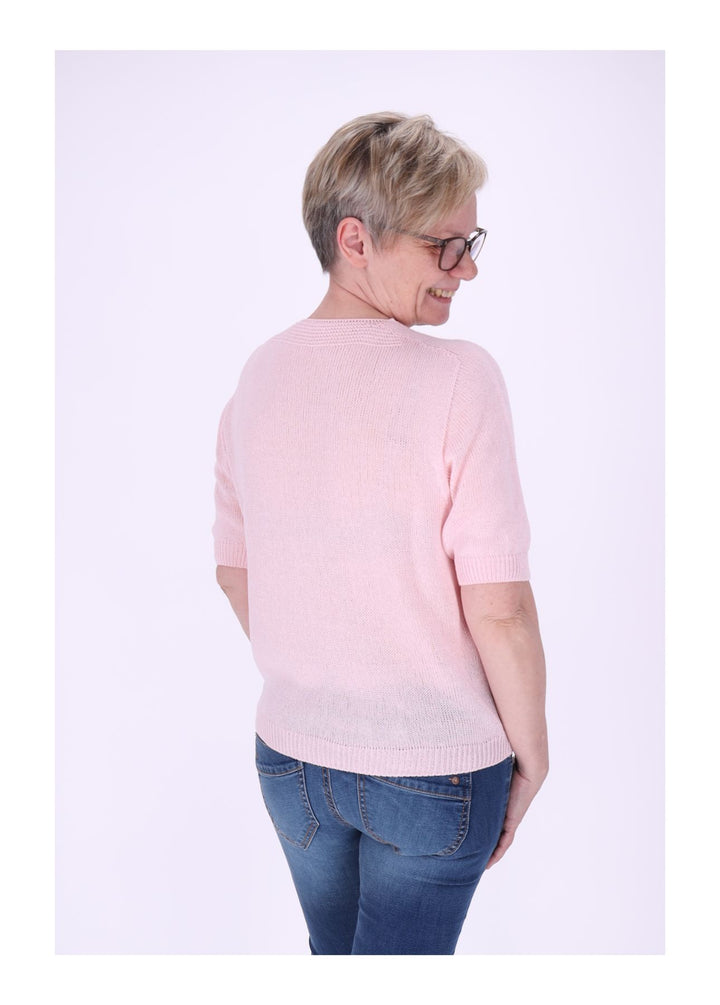 T-Shirt Damen V-Ausschnitt Feinstrick