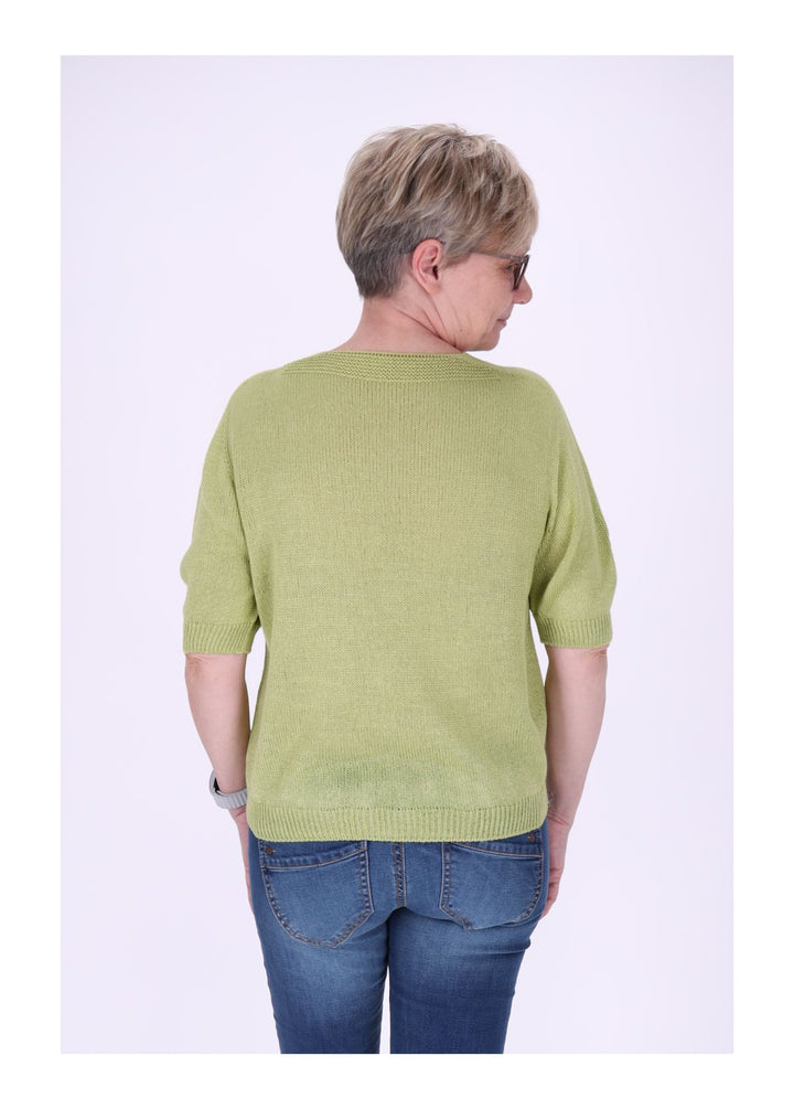 T-Shirt Damen V-Ausschnitt Feinstrick