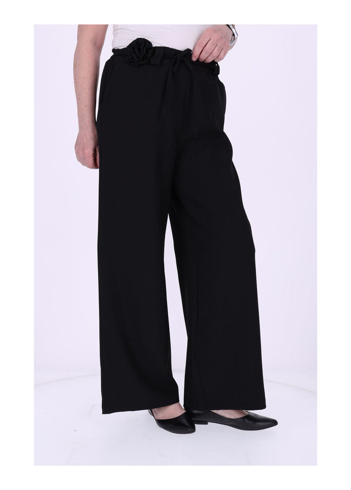 Schlupf-Hose Damen Blumengürtel Sommer Qualität