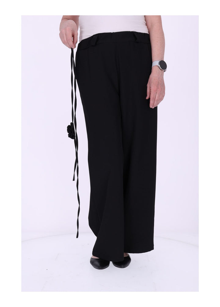 Schlupf-Hose Damen Blumengürtel Sommer Qualität