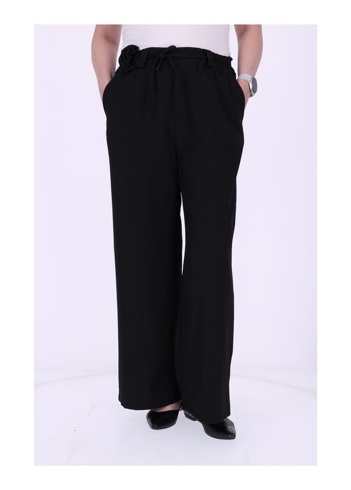 Schlupf-Hose Damen Blumengürtel Sommer Qualität