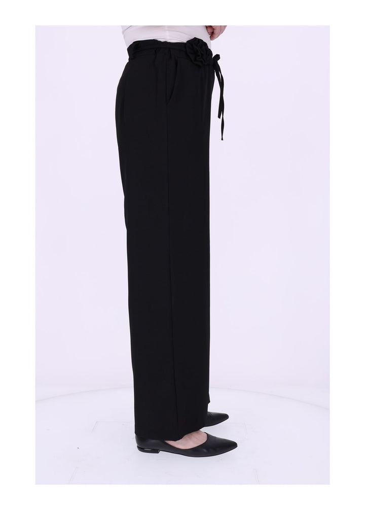 Schlupf-Hose Damen Blumengürtel Sommer Qualität