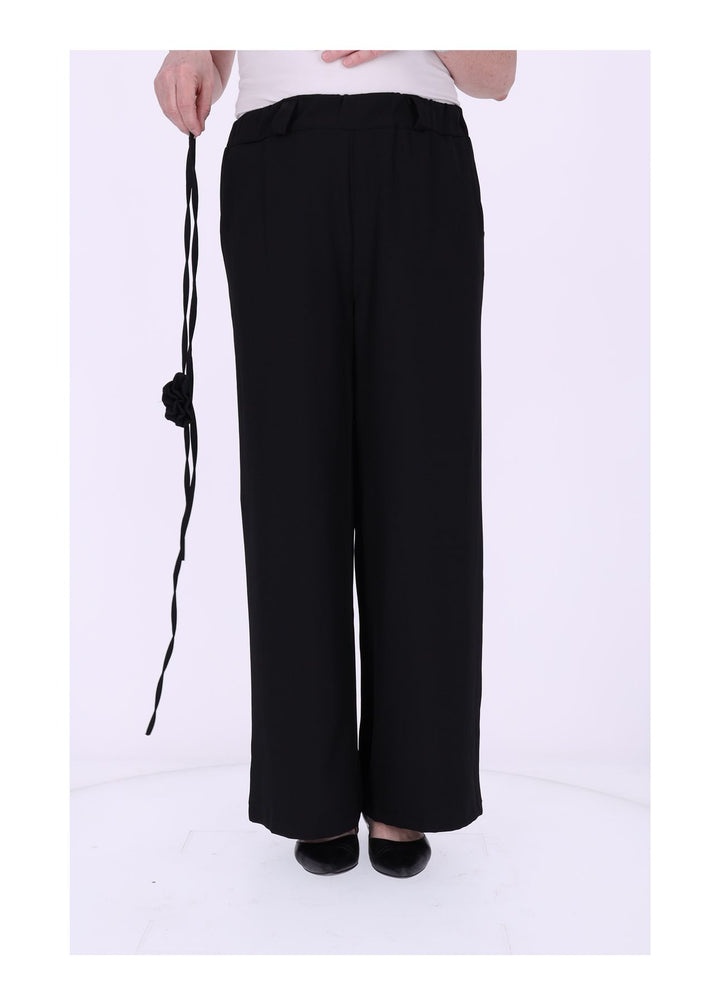 Schlupf-Hose Damen Blumengürtel Sommer Qualität