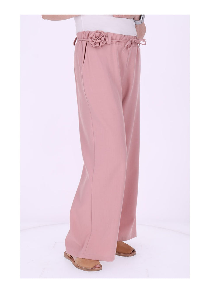 Schlupf-Hose Damen Blumengürtel Sommer Qualität