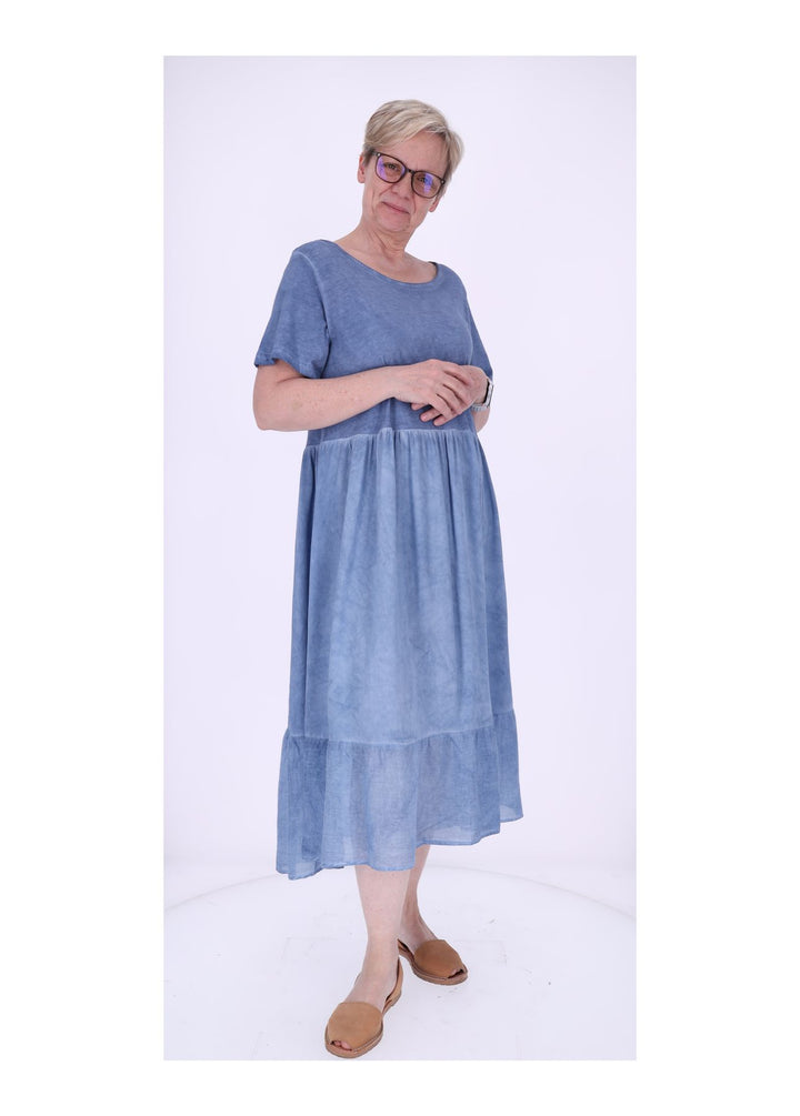 Stufenkleid Damen enzyme washed