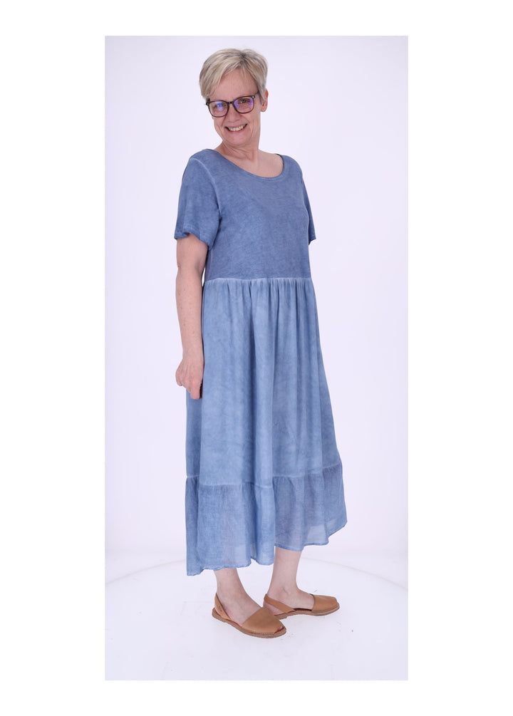 Stufenkleid Damen enzyme washed