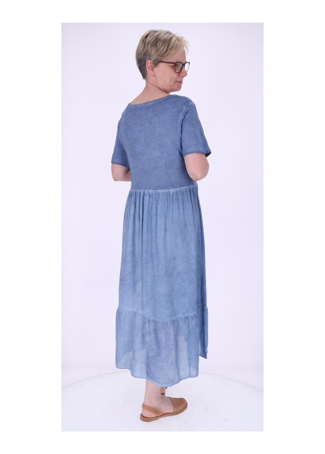 Stufenkleid Damen enzyme washed