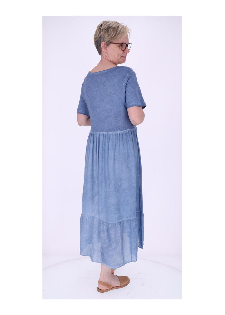 Stufenkleid Damen enzyme washed