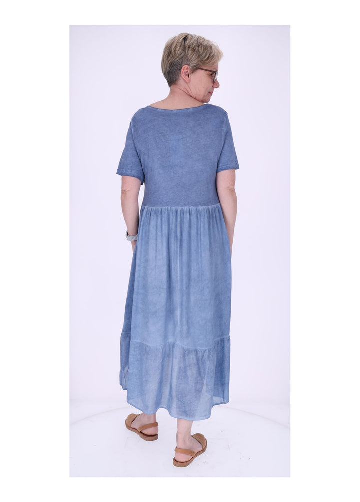 Stufenkleid Damen enzyme washed