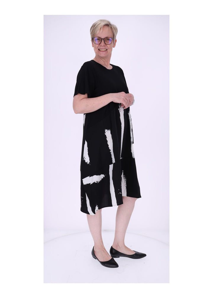 T-Shirt Kleid Damen Tasche Rock AOP