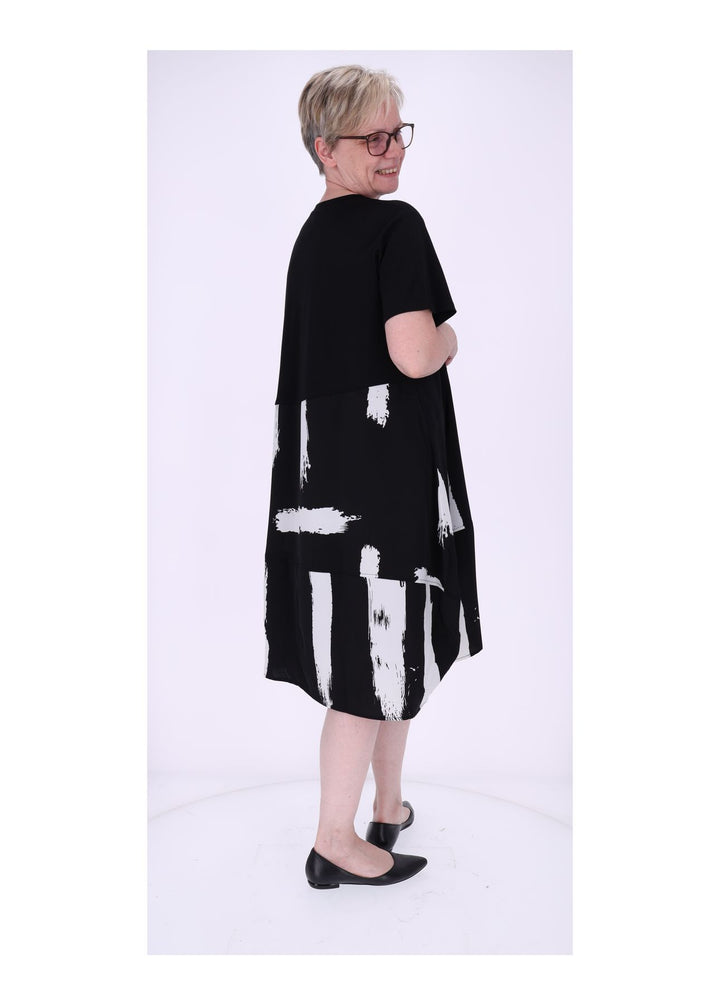 T-Shirt Kleid Damen Tasche Rock AOP