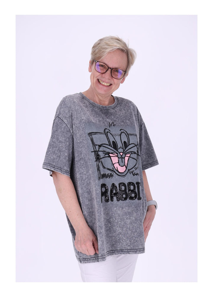 T-Shirt Damen Rabit Pailetten