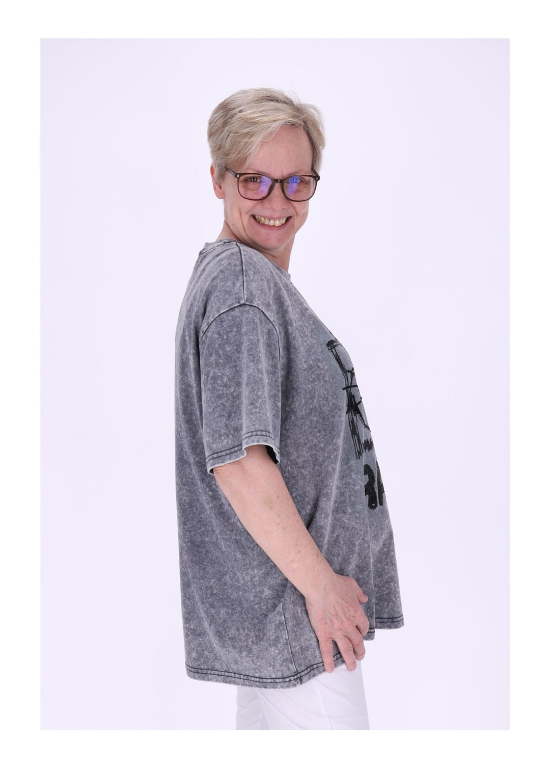 T-Shirt Damen Rabit Pailetten
