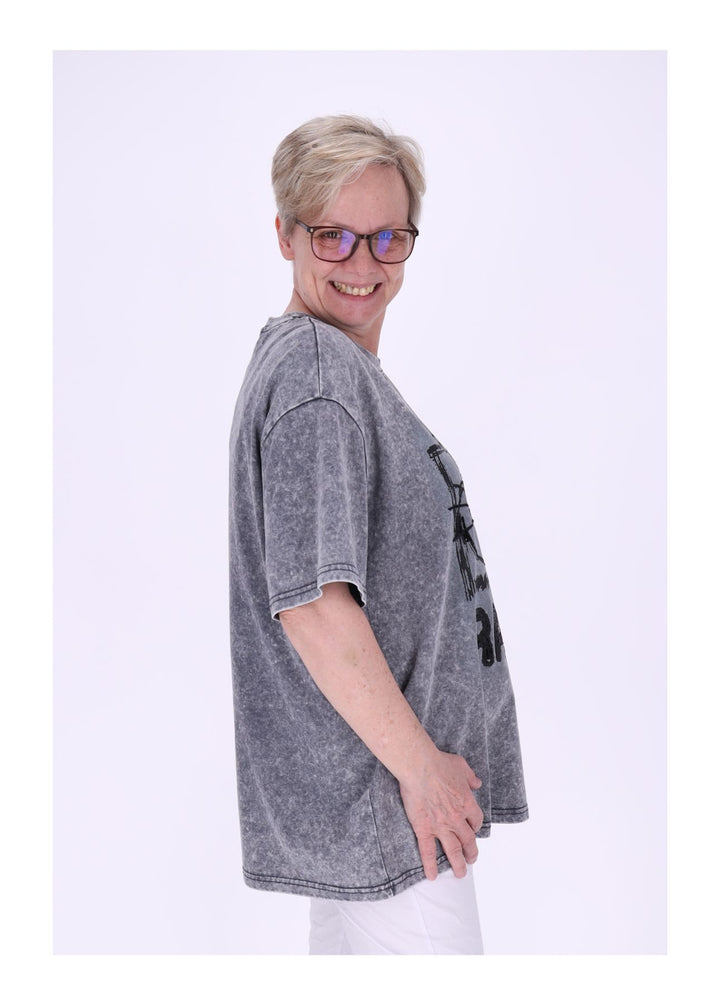 T-Shirt Damen Rabit Pailetten