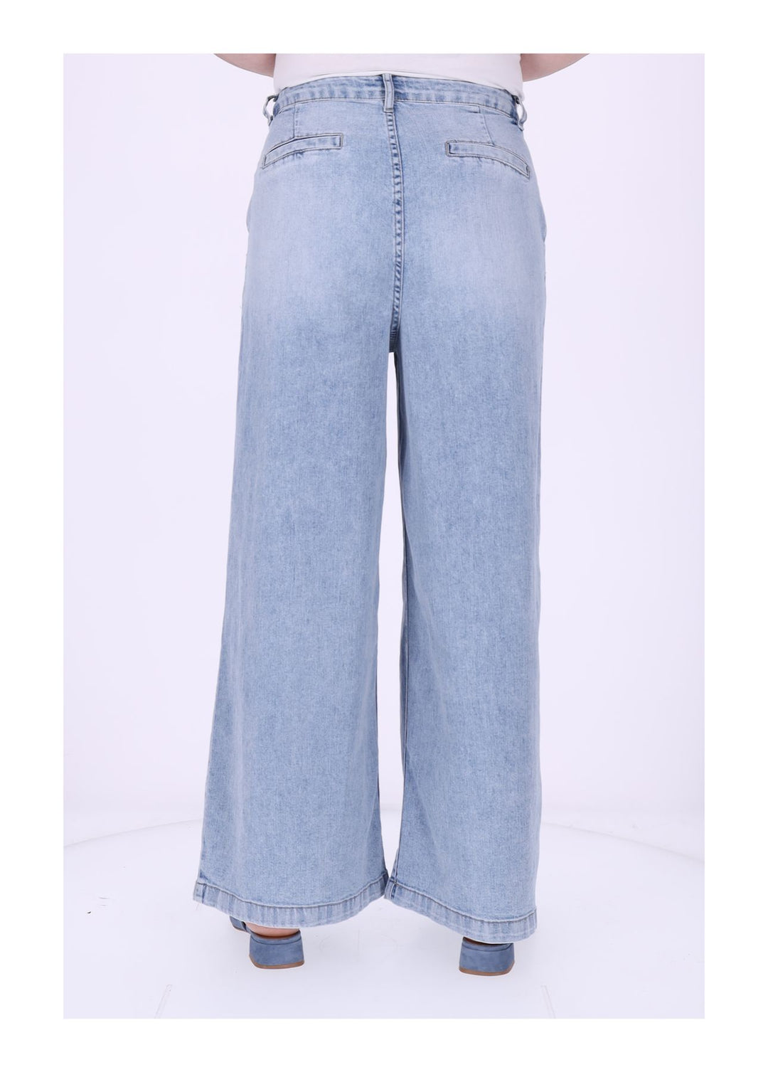 Jeans Damen leichte Qualität Culotte Bundfalten