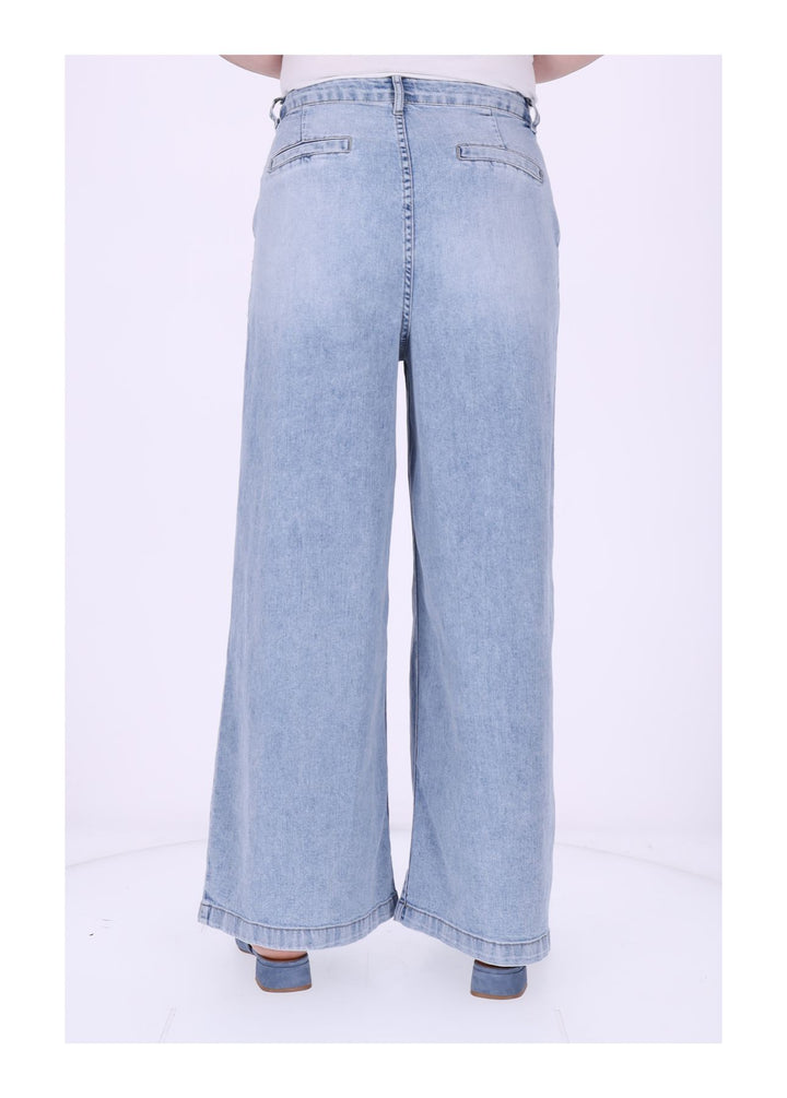 Jeans Damen leichte Qualität Culotte Bundfalten