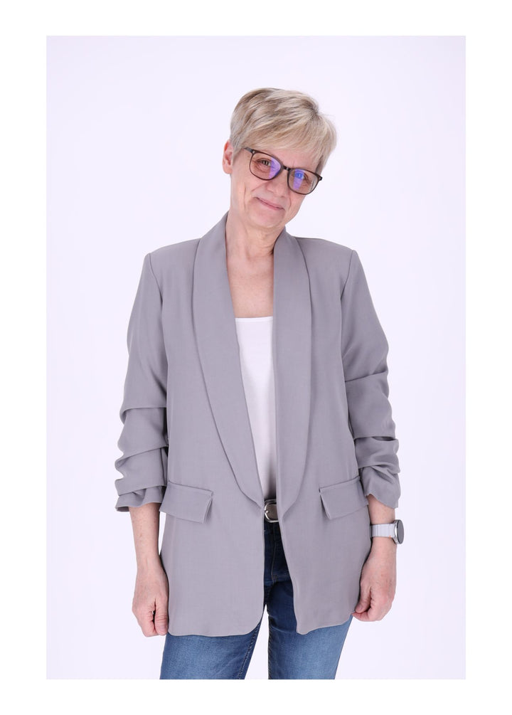 Blazer Damen 4/4 Arm Raffung