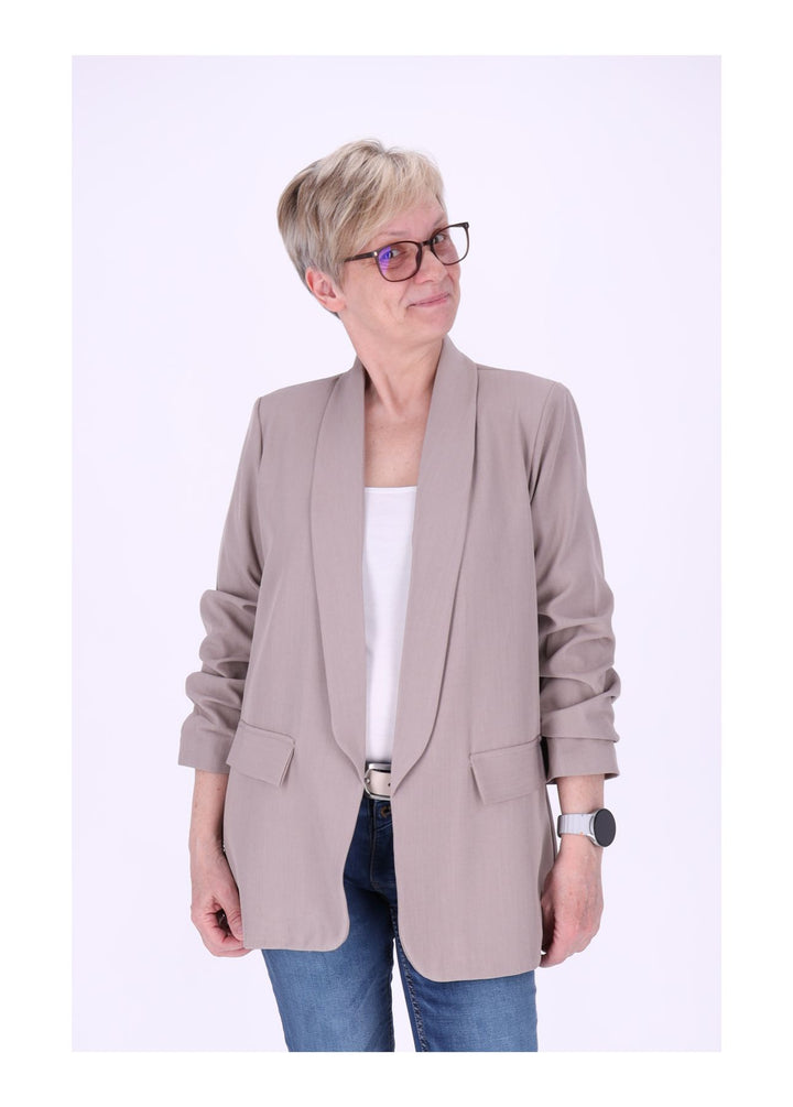 Blazer Damen 4/4 Arm Raffung