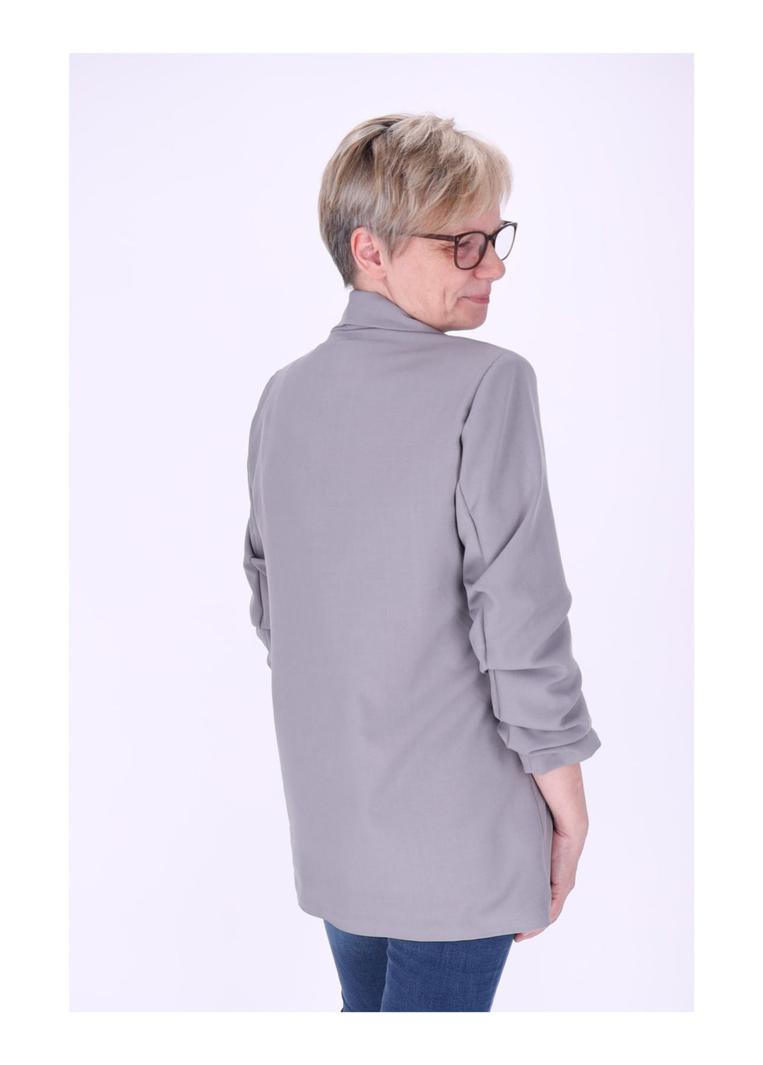 Blazer Damen 4/4 Arm Raffung