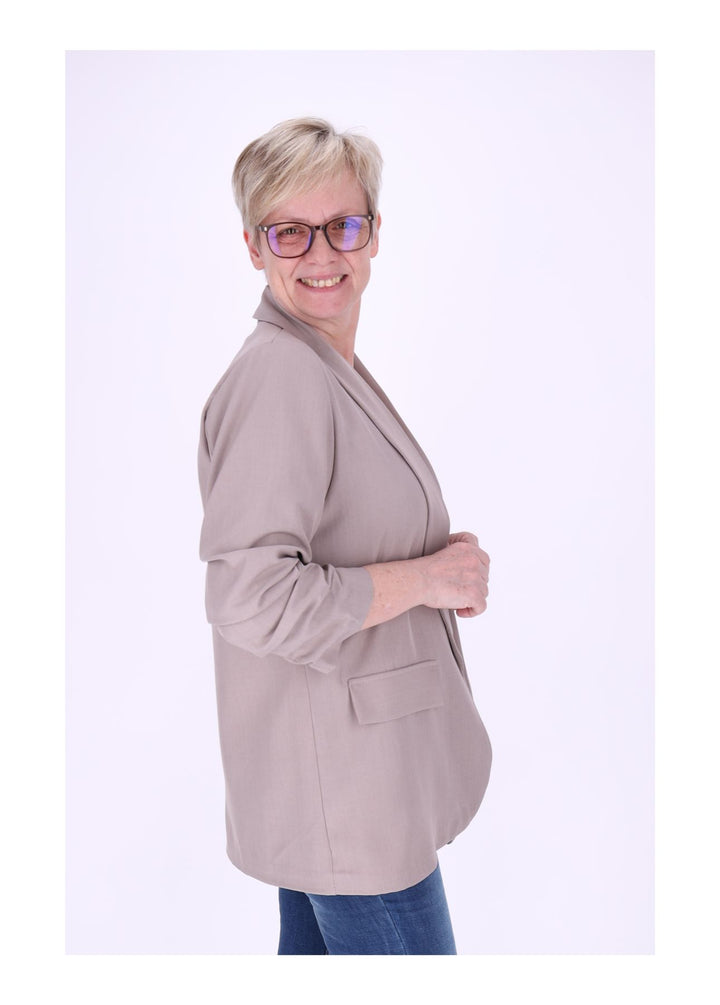 Blazer Damen 4/4 Arm Raffung