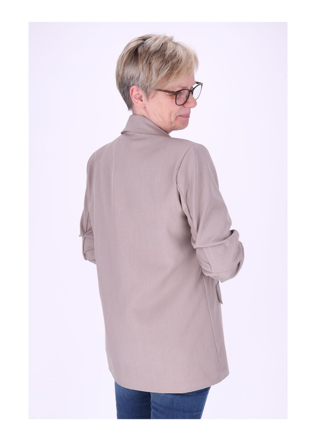 Blazer Damen 4/4 Arm Raffung