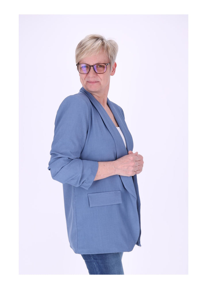 Blazer Damen 4/4 Arm Raffung