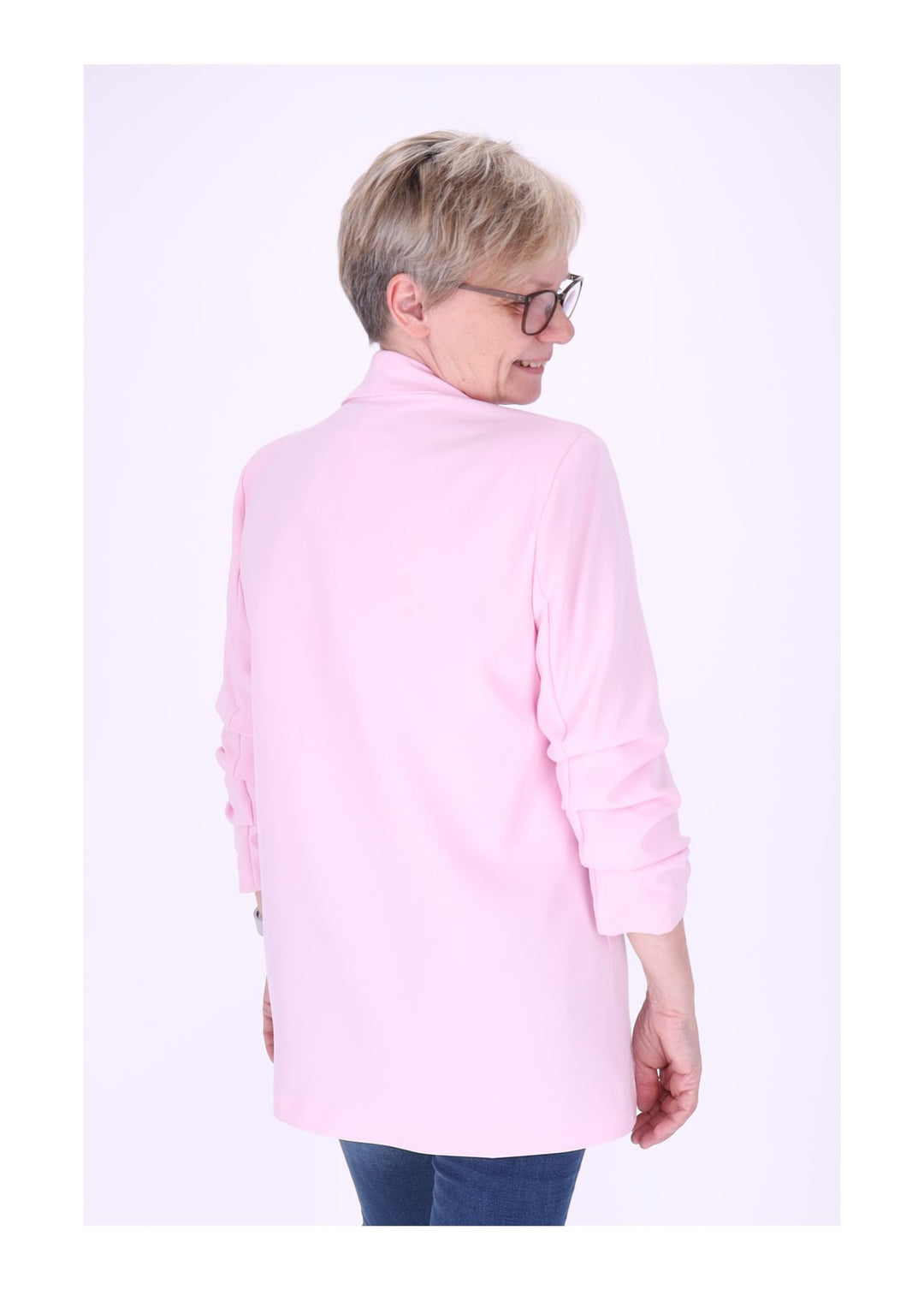 Blazer Damen 4/4 Arm Raffung