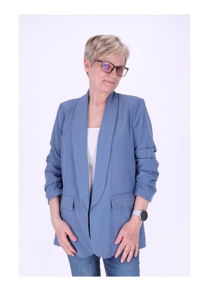 Blazer Damen 4/4 Arm Raffung