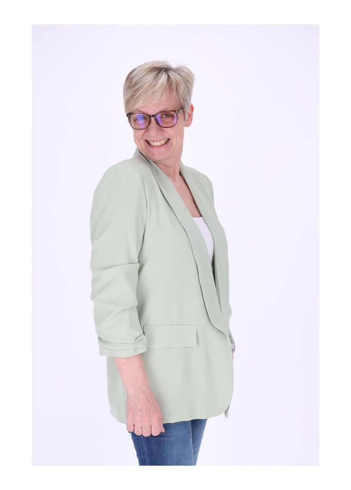 Blazer Damen 4/4 Arm Raffung
