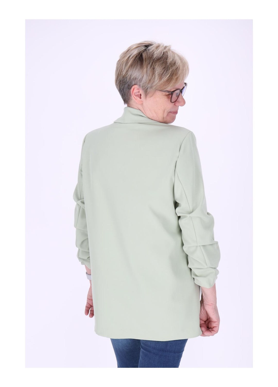 Blazer Damen 4/4 Arm Raffung