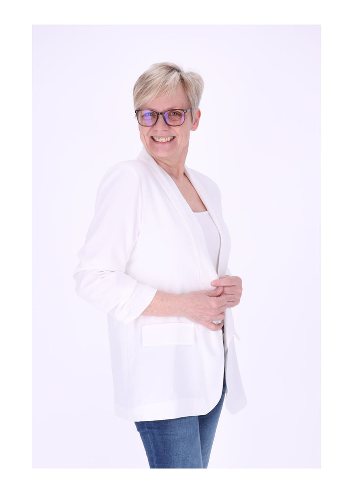 Blazer Damen 4/4 Arm Raffung
