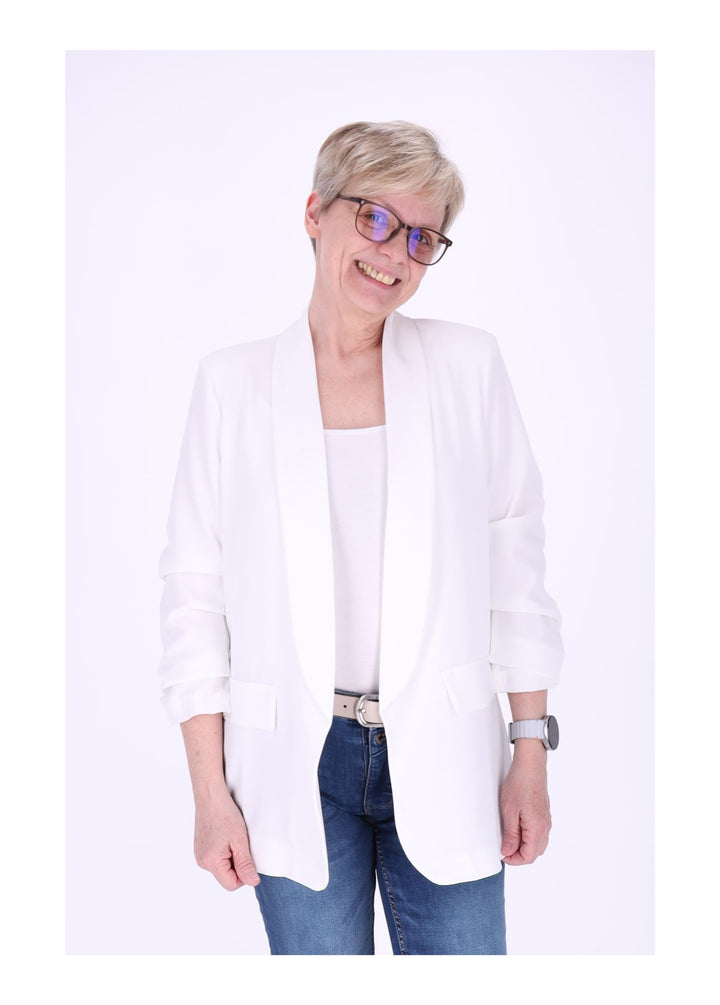 Blazer Damen 4/4 Arm Raffung