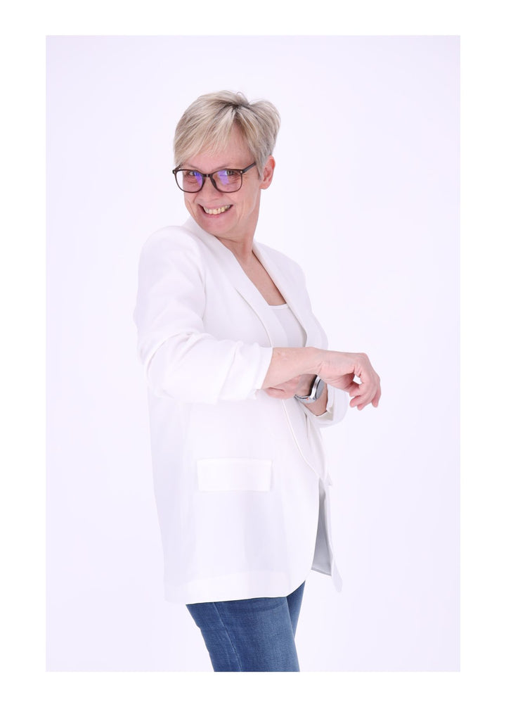 Blazer Damen 4/4 Arm Raffung