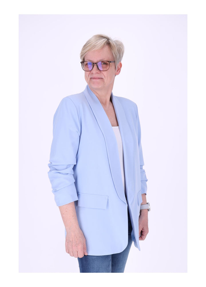 Blazer Damen 4/4 Arm Raffung
