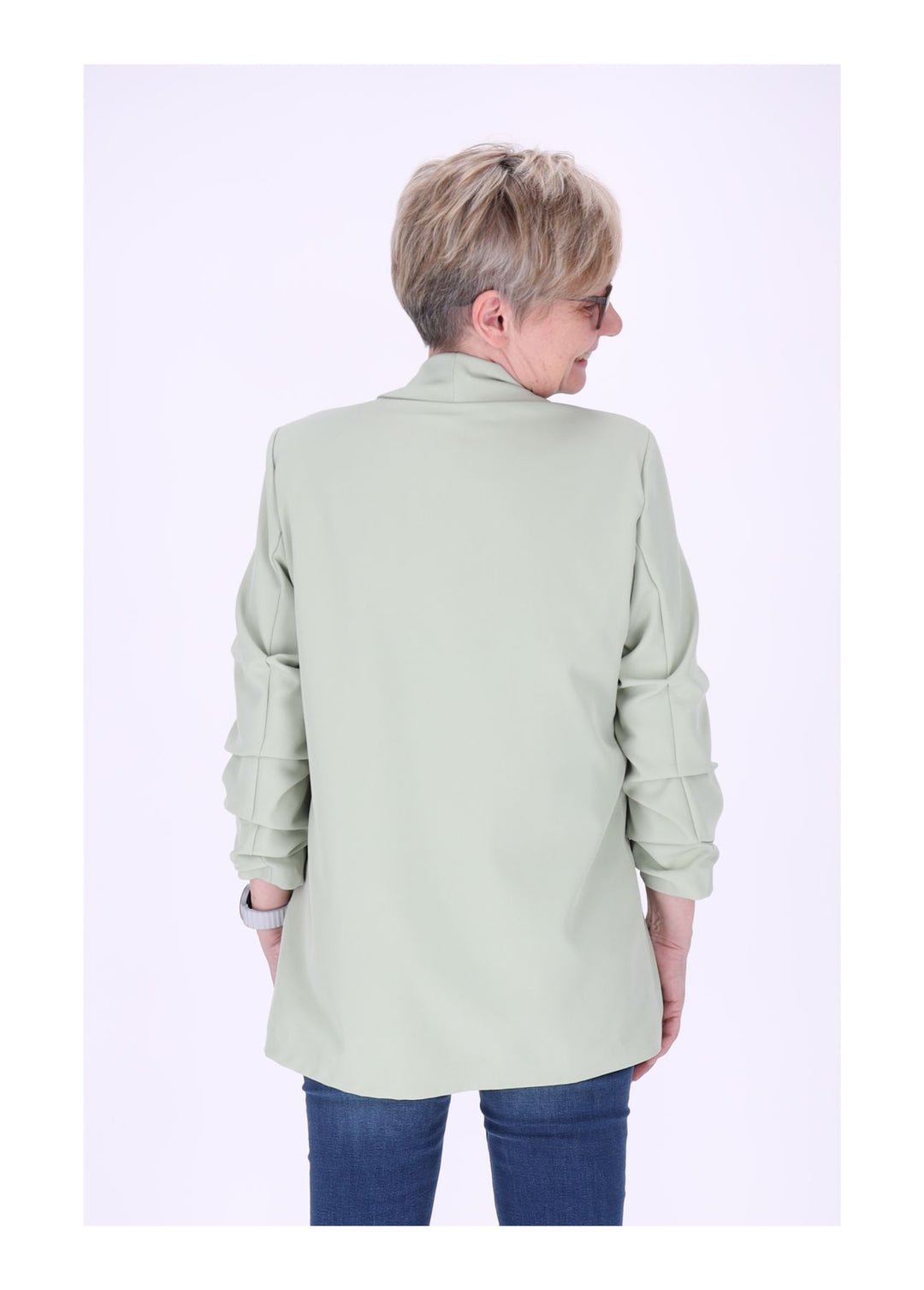 Blazer Damen 4/4 Arm Raffung