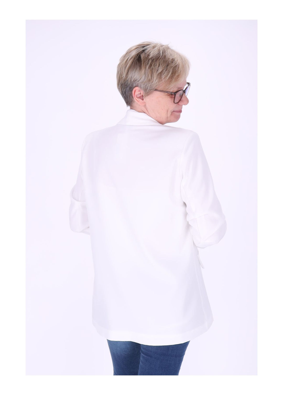 Blazer Damen 4/4 Arm Raffung