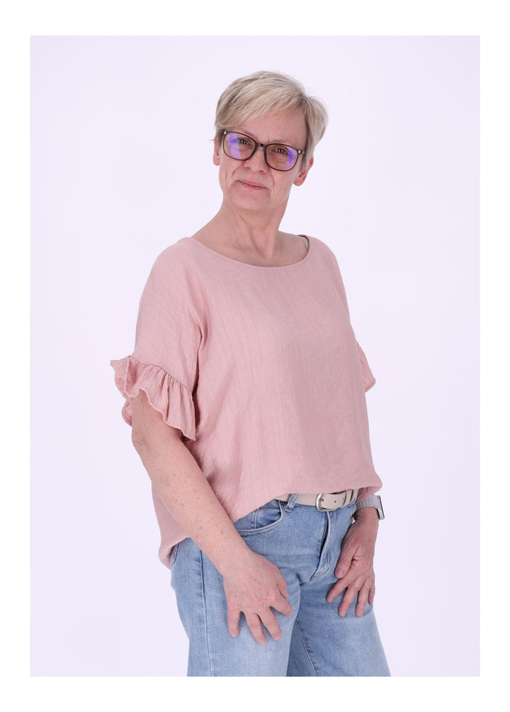 T-Shirt Damen Crashed Oversized