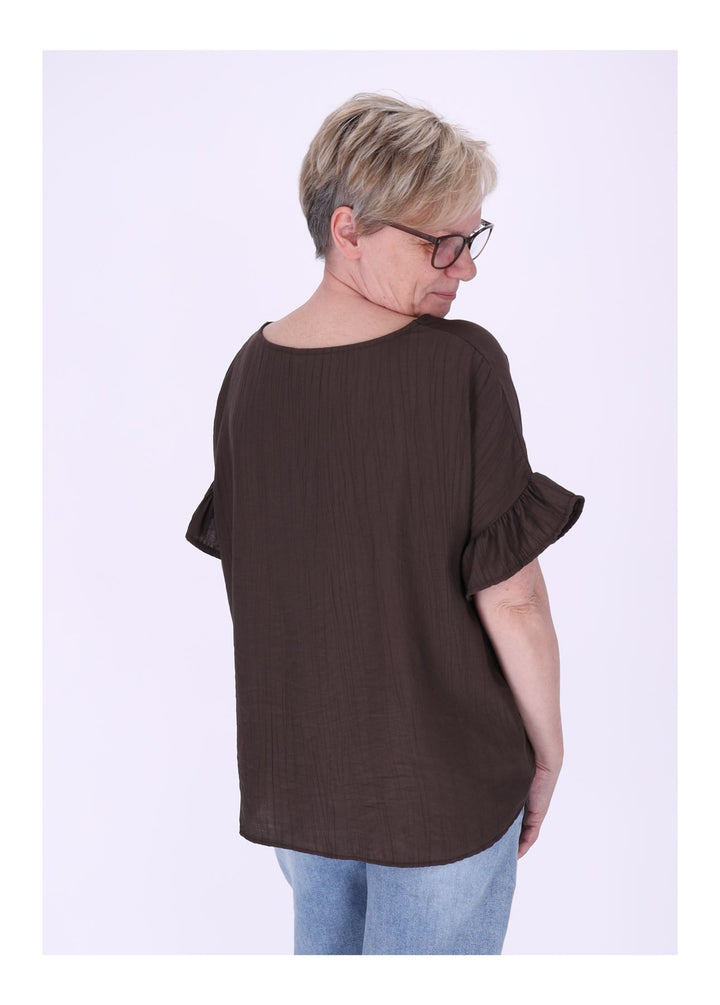 T-Shirt Damen Crashed Oversized