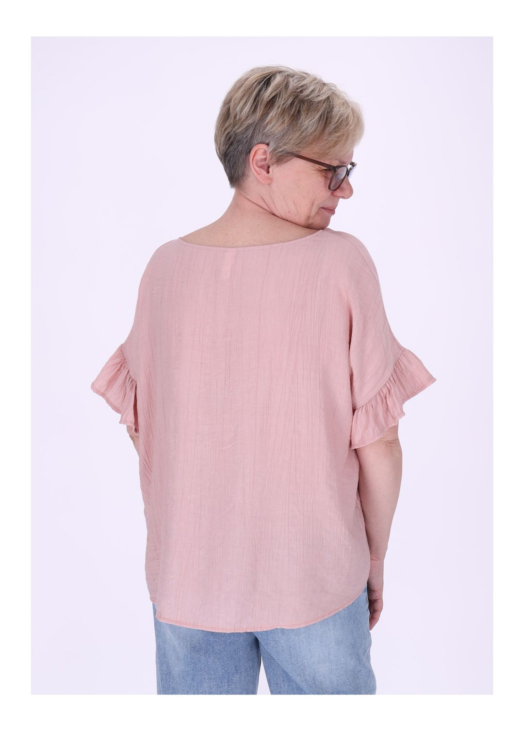 T-Shirt Damen Crashed Oversized