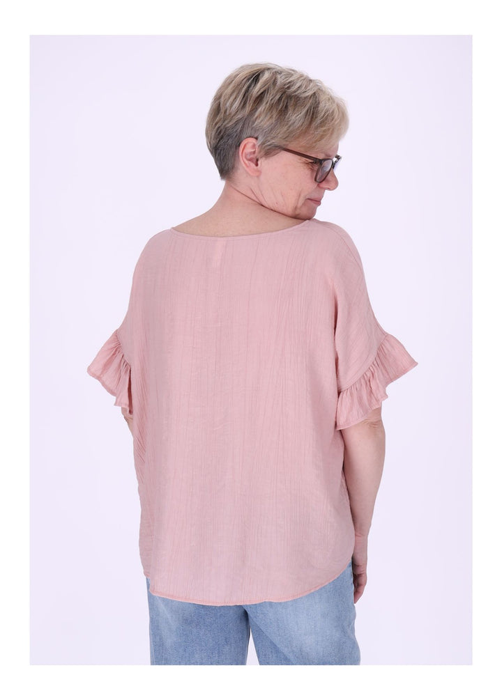T-Shirt Damen Crashed Oversized