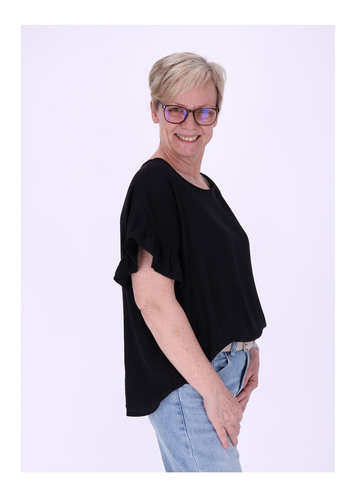 T-Shirt Damen Crashed Oversized