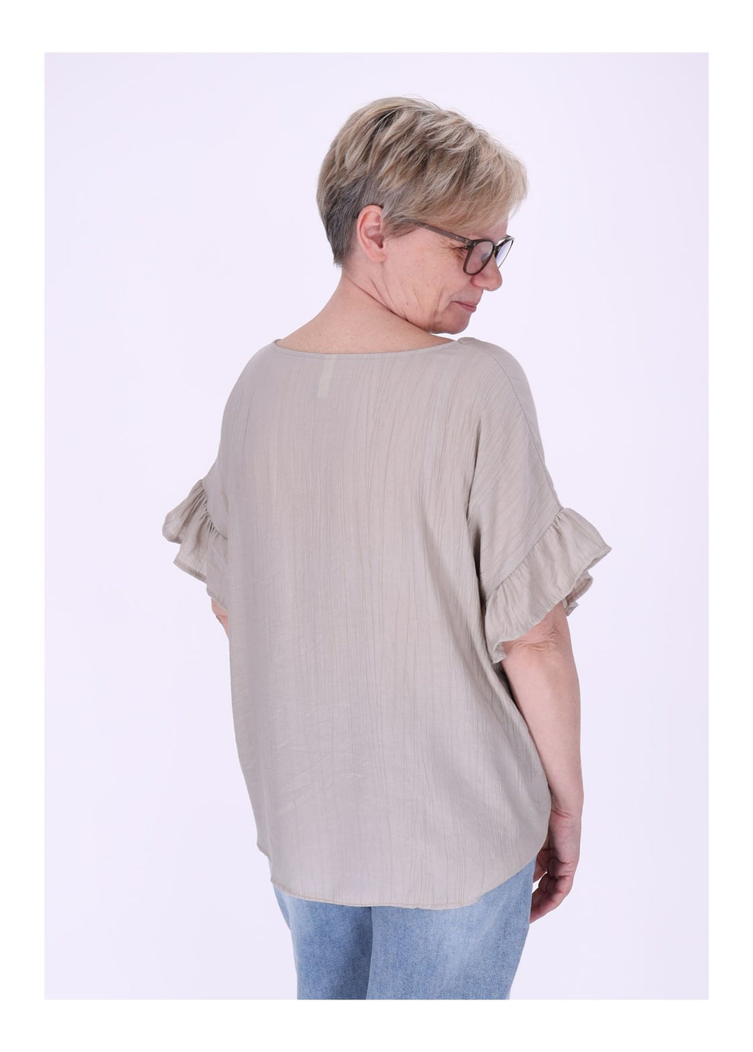 T-Shirt Damen Crashed Oversized