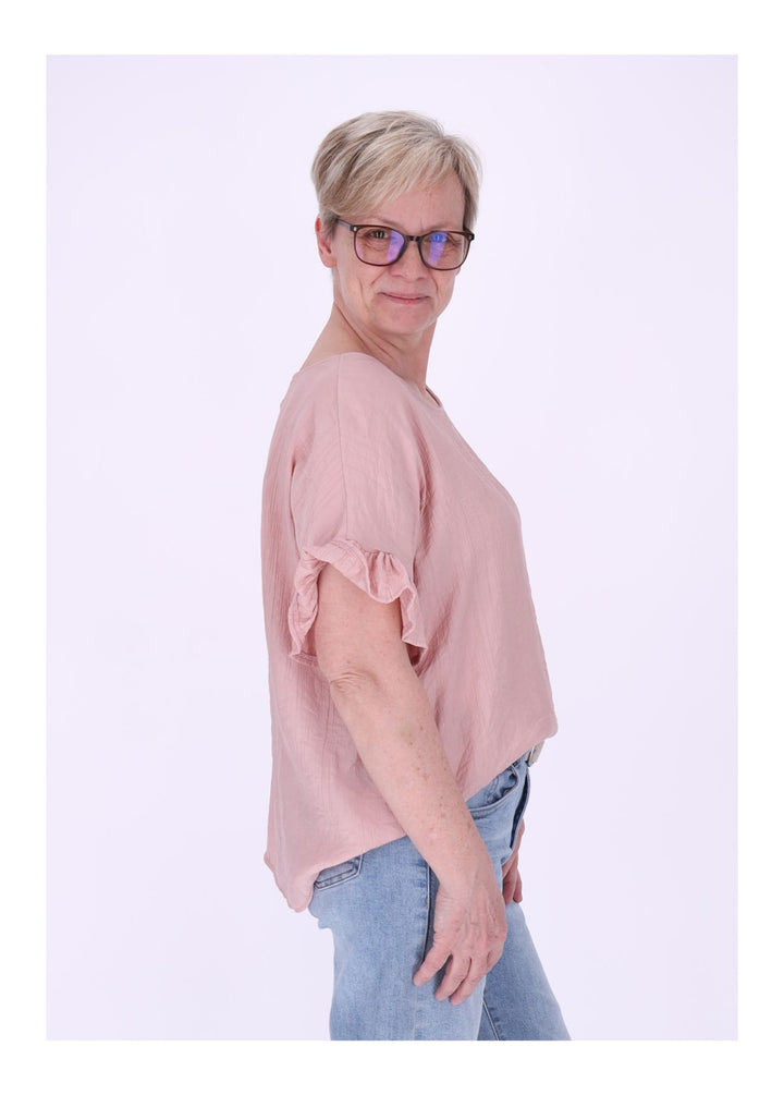 T-Shirt Damen Crashed Oversized