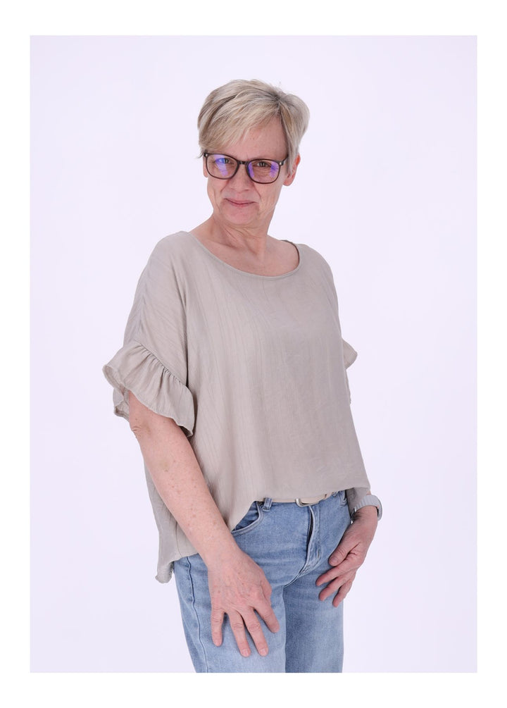 T-Shirt Damen Crashed Oversized