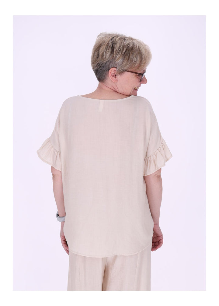 T-Shirt Damen Crashed Oversized