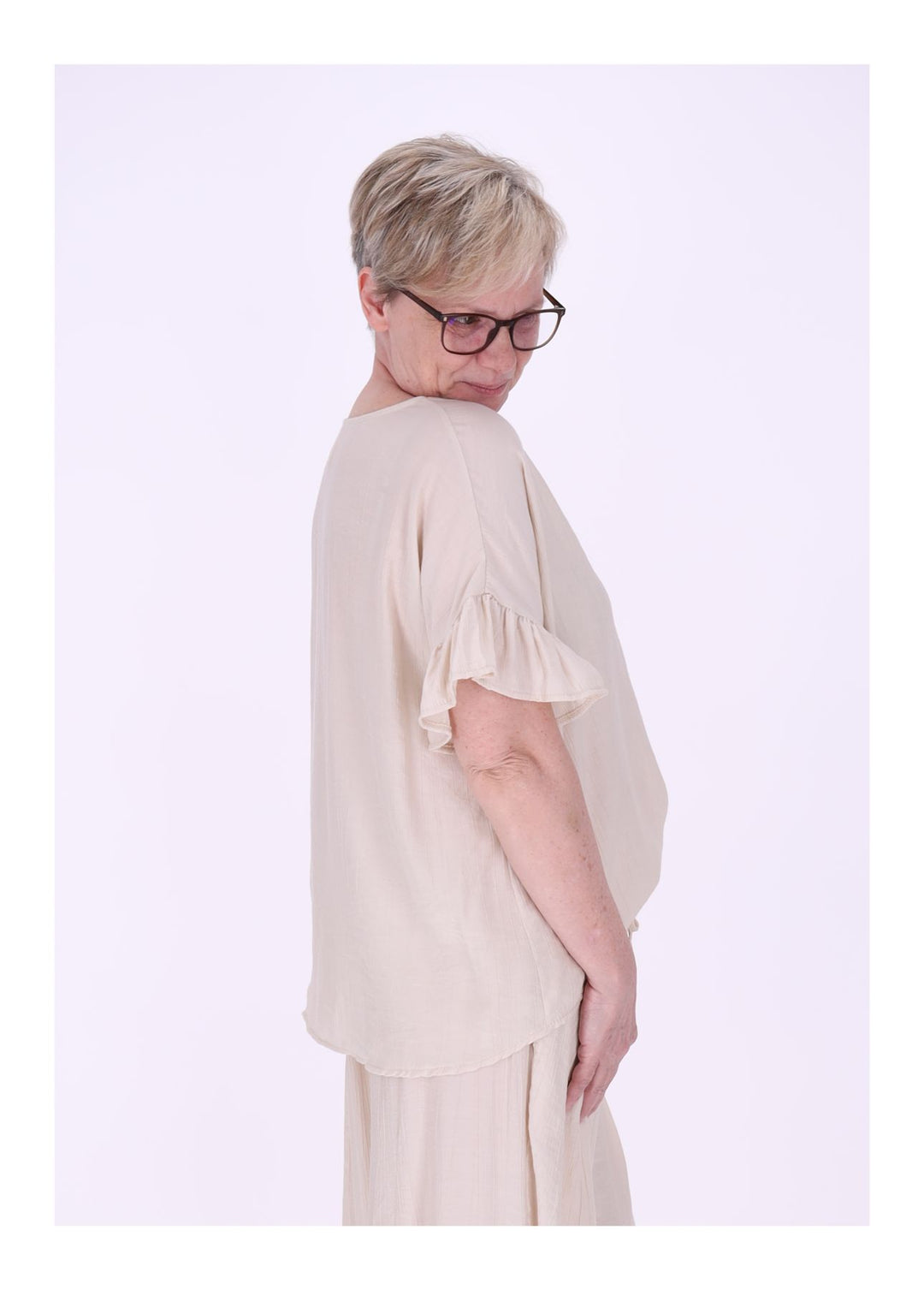 T-Shirt Damen Crashed Oversized